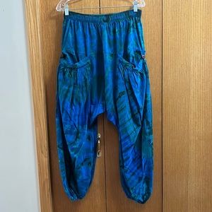 Cotton tie dyed haram pants